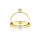 Solitaire sárgaarany eljegyzési gyűrű 