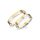 Sárga- és fehérarany karikagyűrű